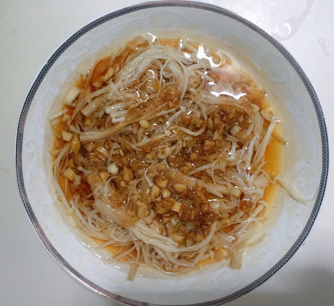 蒜蓉蒸金针菇