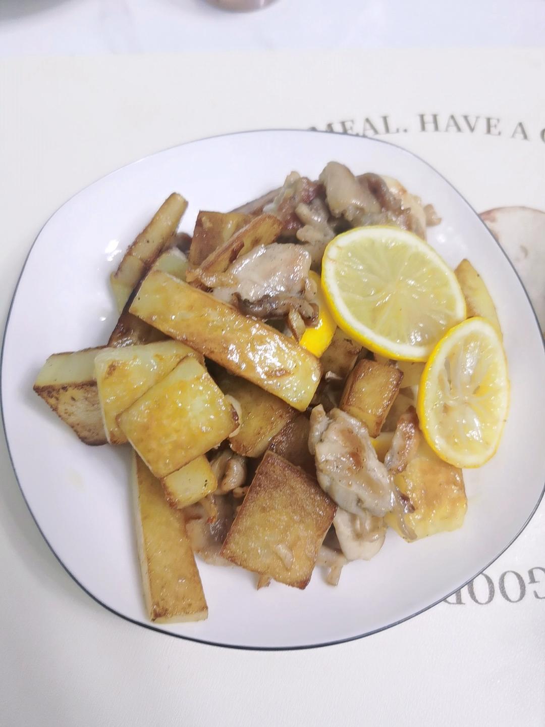 浓情柠香土豆烩鸡肉
