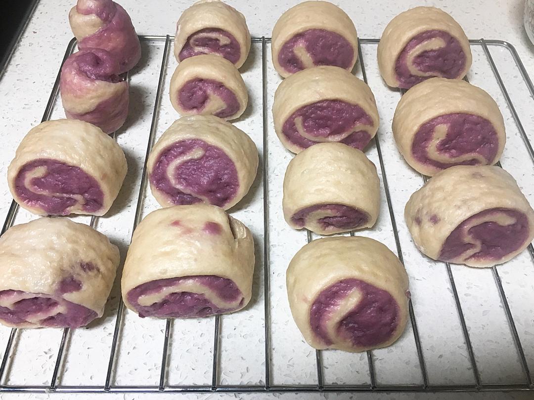 紫薯玫瑰花馒头