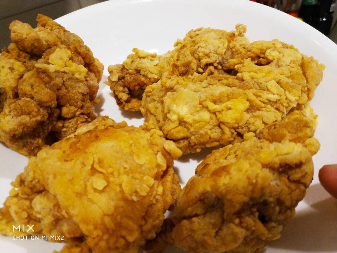mel强い子做的无添加脆皮炸鸡&原味&香辣&罗氏千岛酱汁