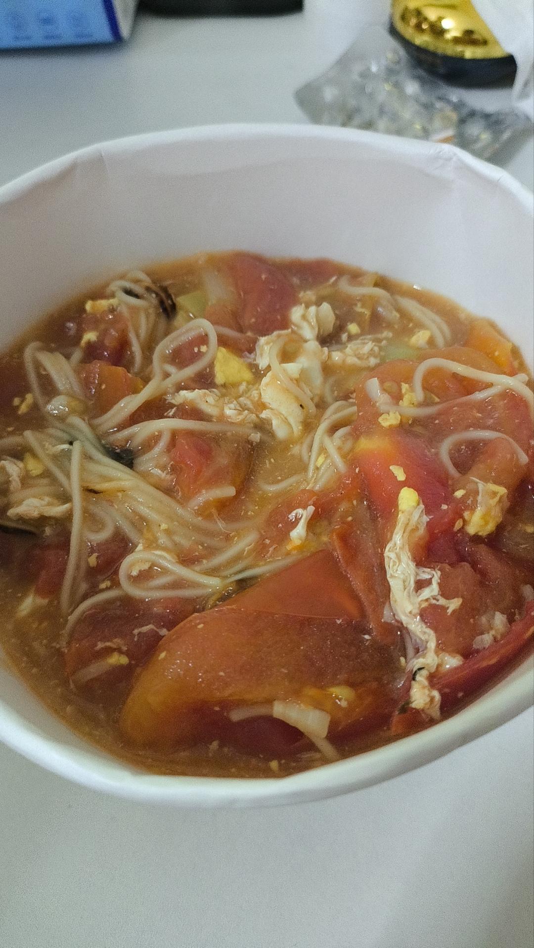 幺女儿炫了三碗的西红柿鸡蛋面