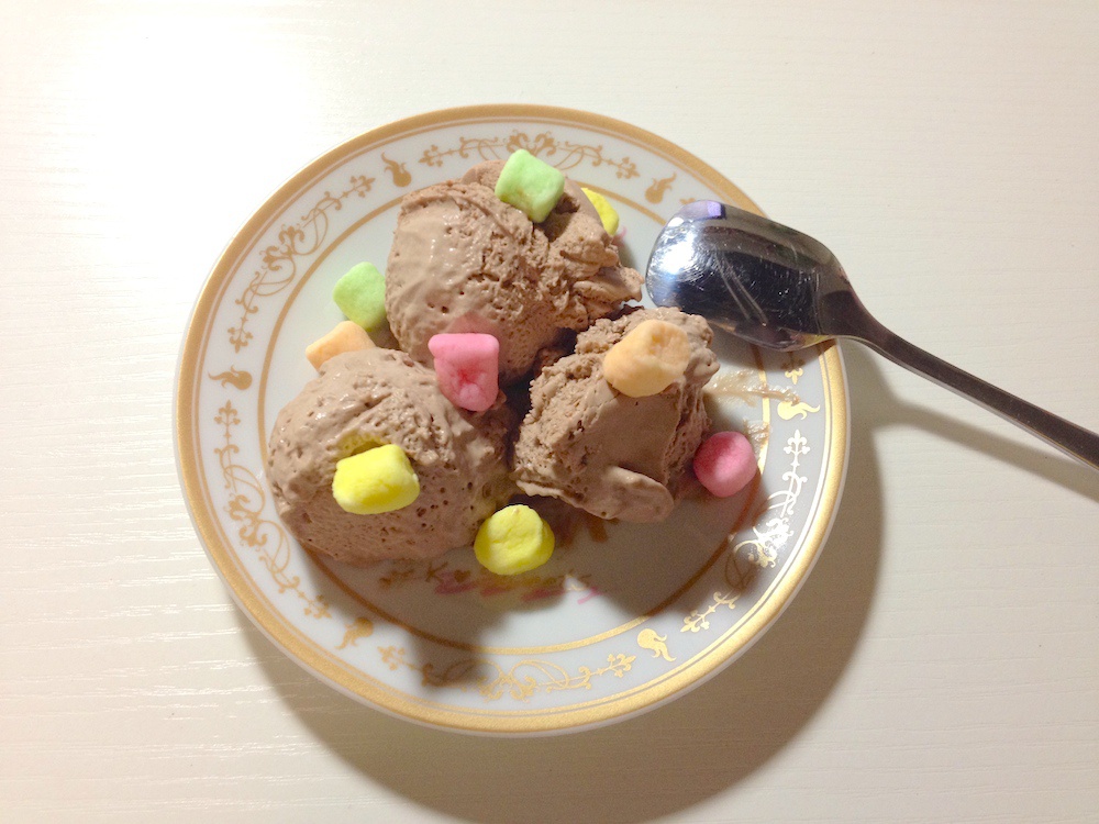 无需搅拌也无冰渣的抹茶冰淇淋