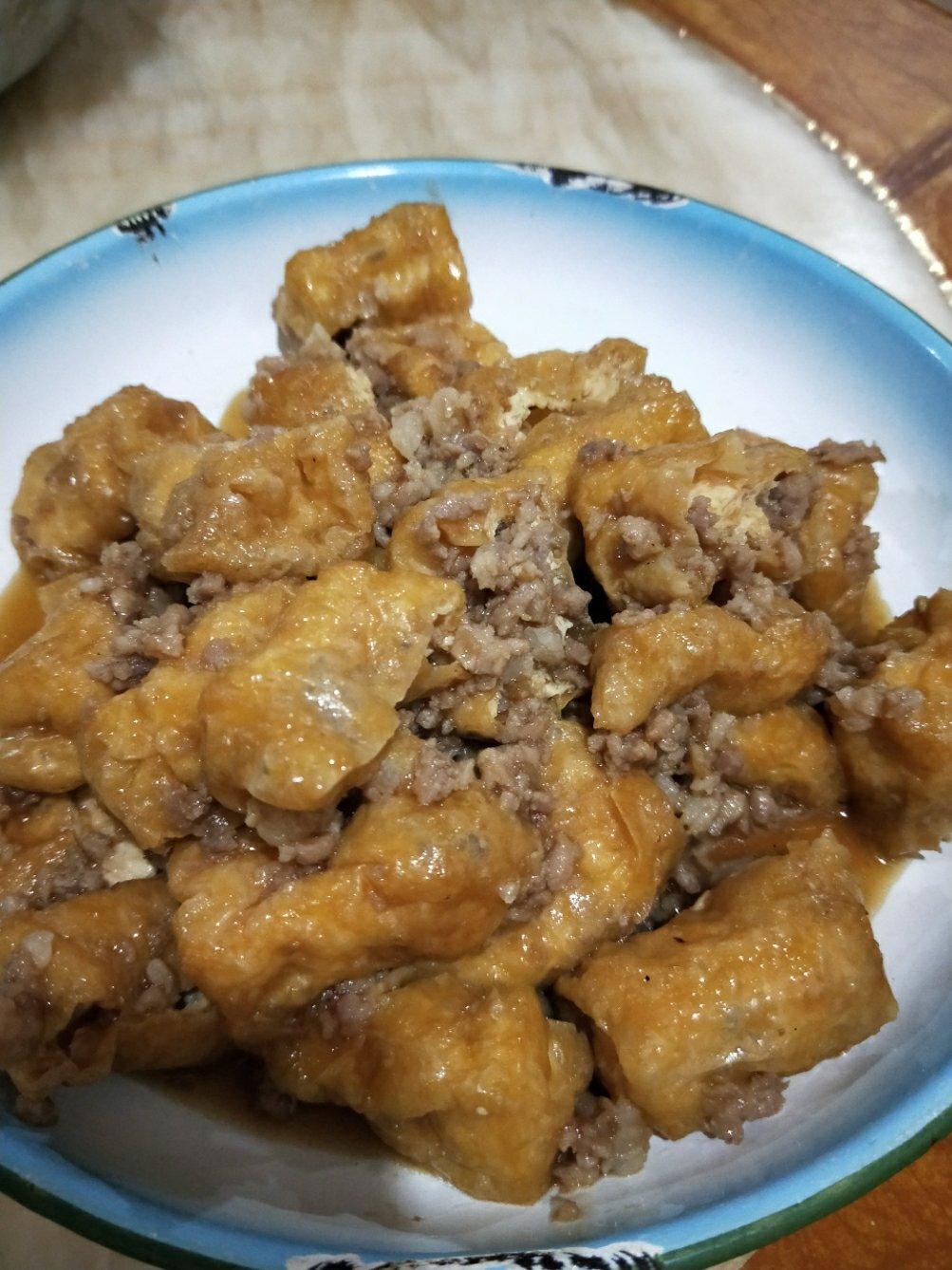 肉末油豆腐