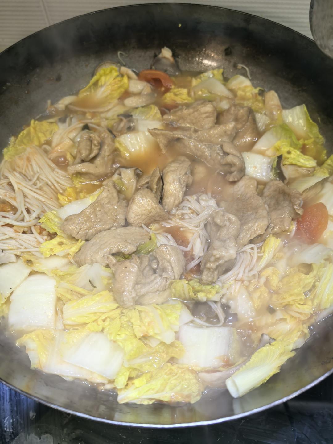 番茄滑肉煲｜酸爽开胃！肉片超级嫩滑