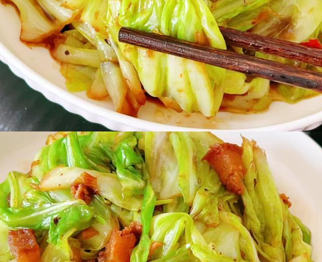 油渣炒牛心包菜 油渣炒牛心包菜