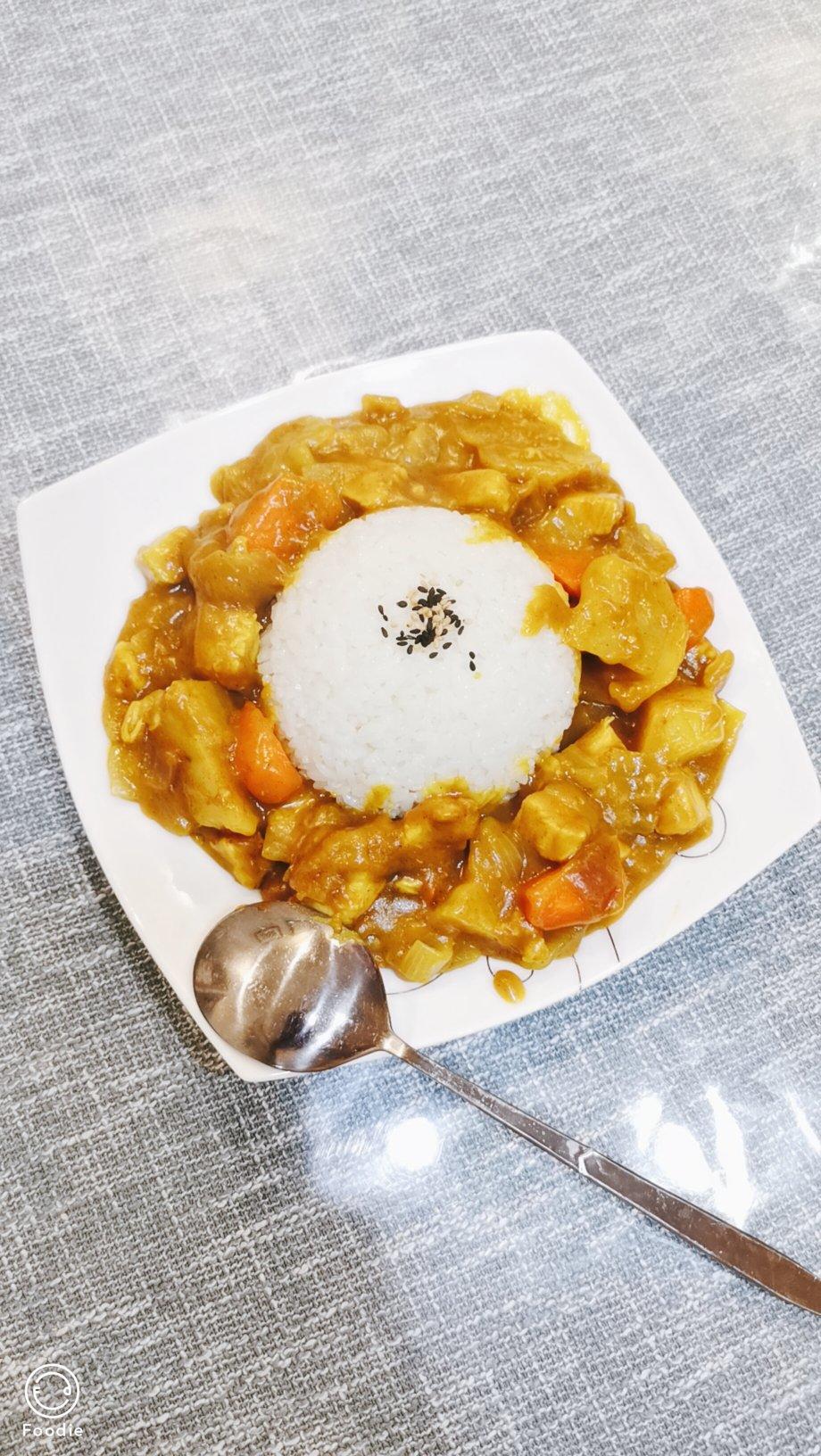 木贝贝1985做的鸡肉咖喱饭