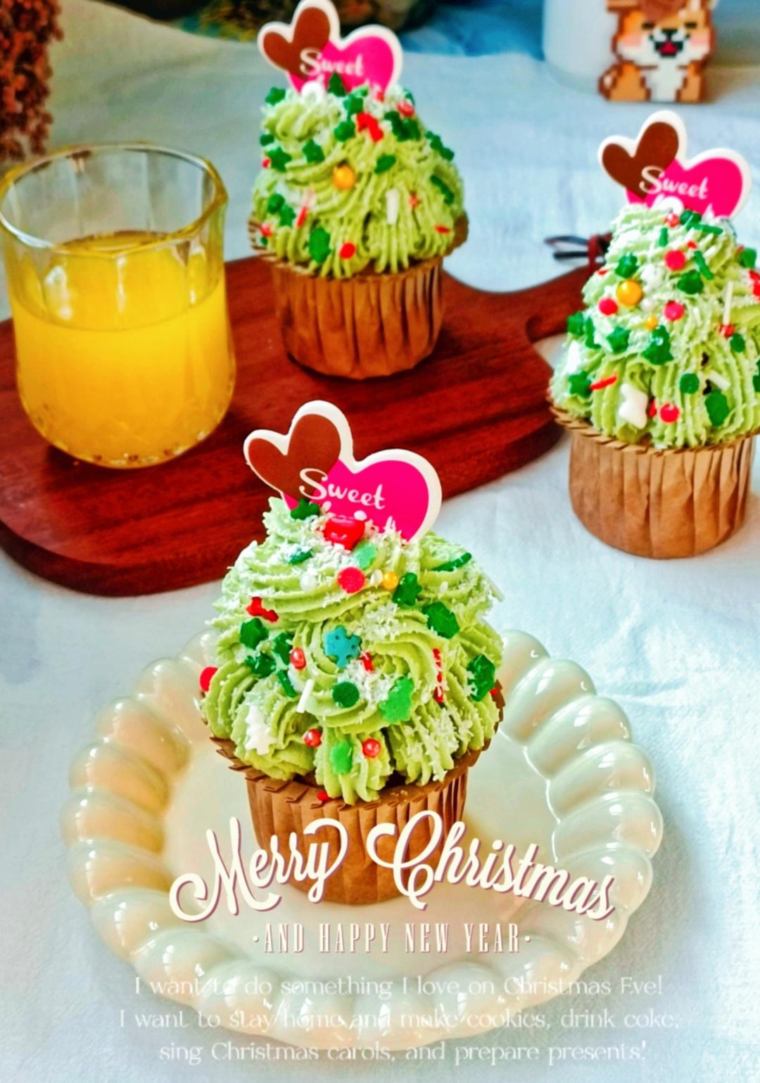 圣诞树🎄纸杯蛋糕/氛围感拉满