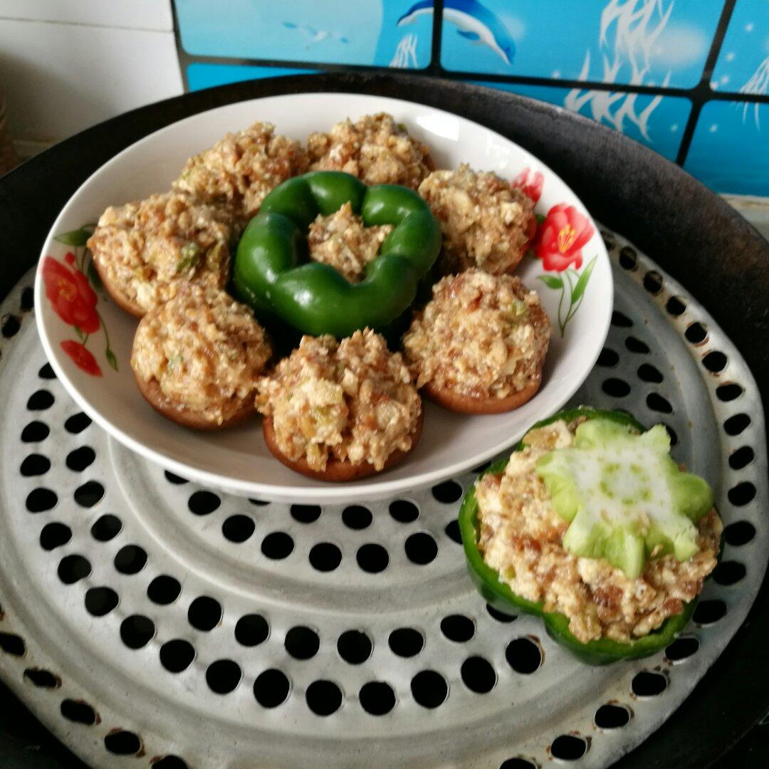 豆腐肉末酿香菇