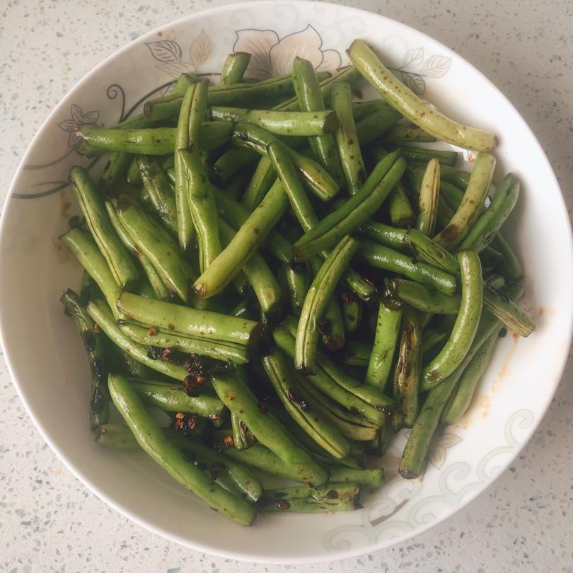 省时少油的干煸四季豆