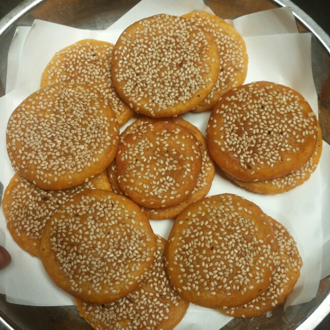 芝麻南瓜饼