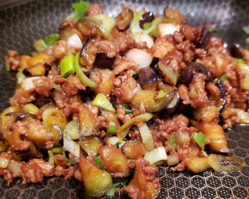 肉沫烧茄子(无敌下饭菜)