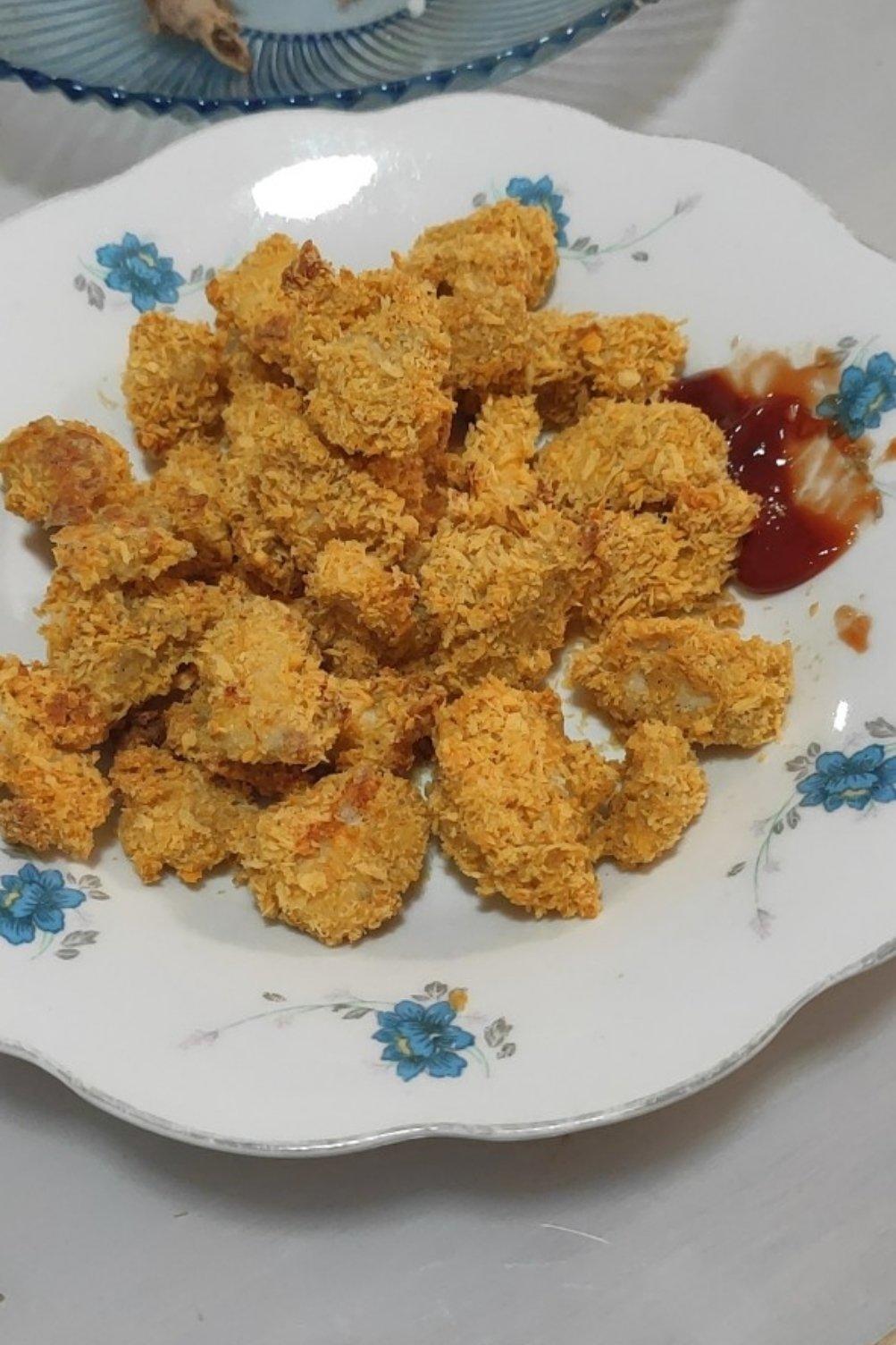 烤箱版鸡米花 | 无需油炸 蒜香味十足