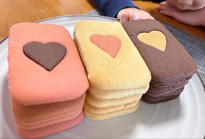 情人节三色爱心饼干的做法