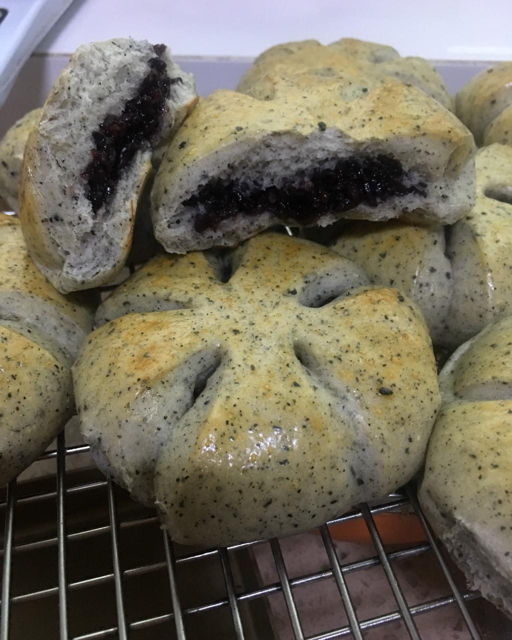 矢量图做的学会这个黑芝麻黑米面包妈妈再也不担心我的早餐了