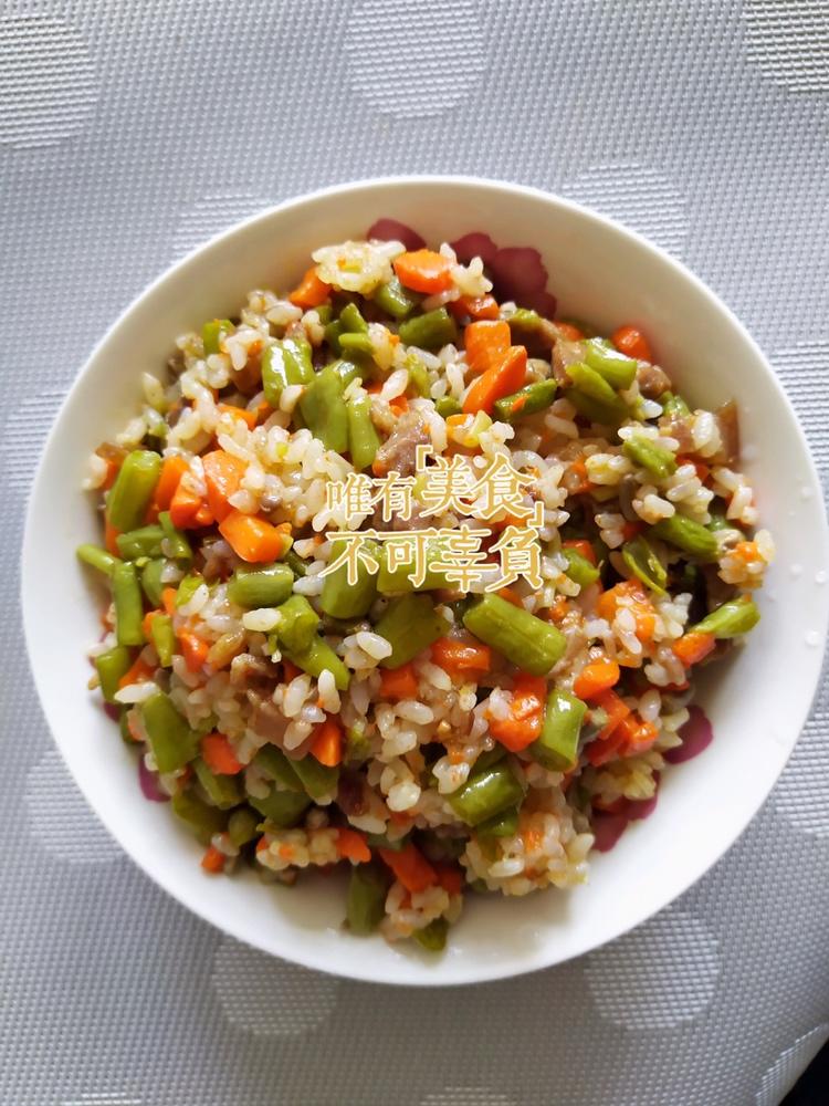 胡萝卜🥕豇豆饭～电饭锅版颜值在线