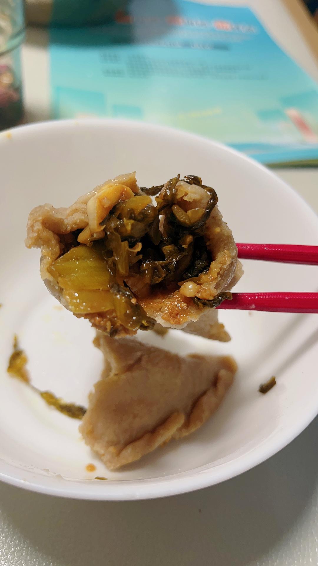 酸菜肉馅莜面饺的做法 步骤9