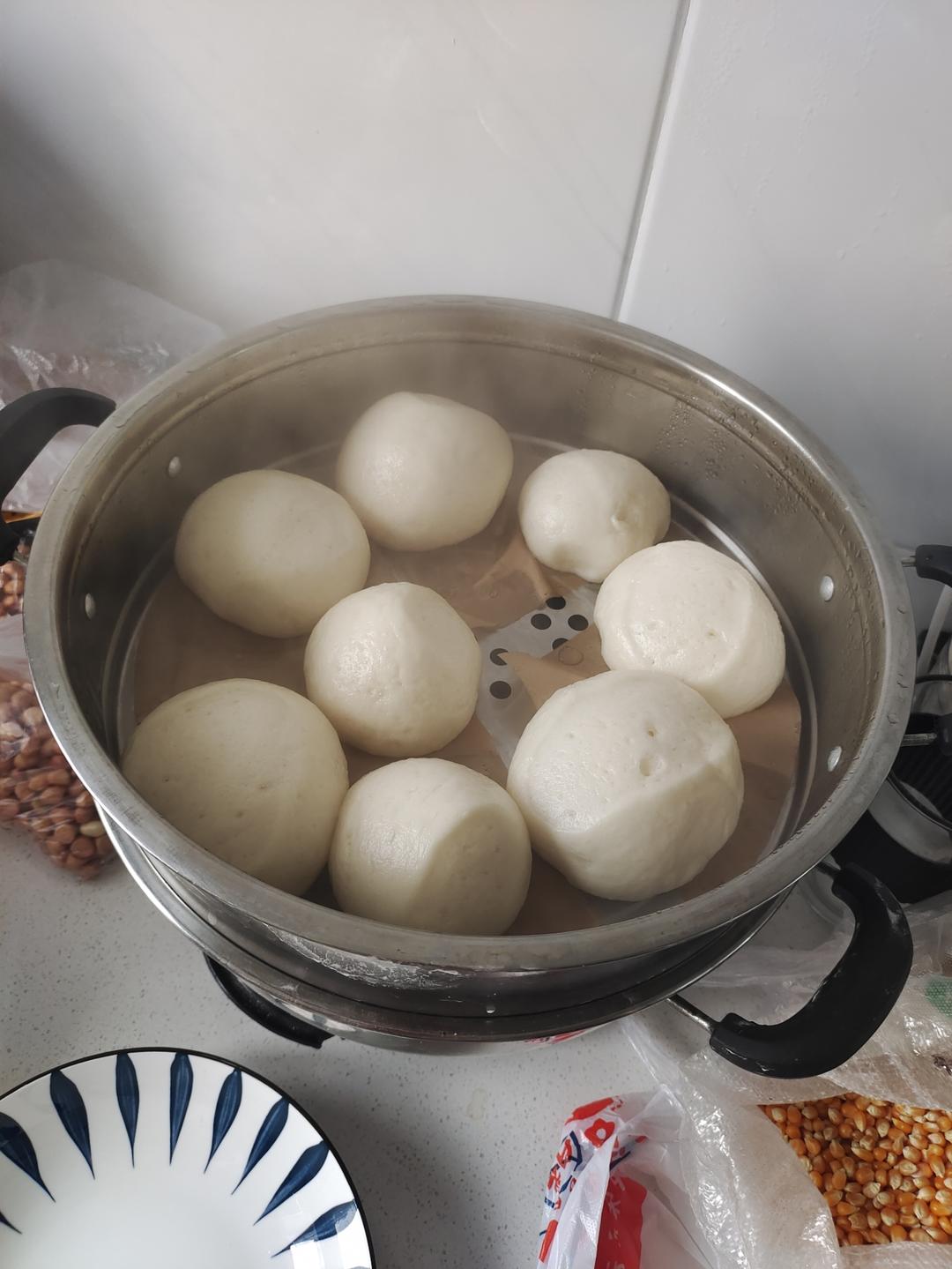 无糖无油，用最简单的材料做出最宣软、蓬松的大白馒头