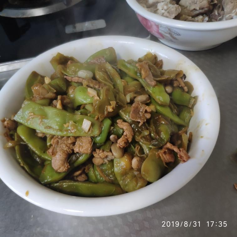 豆角炒肉