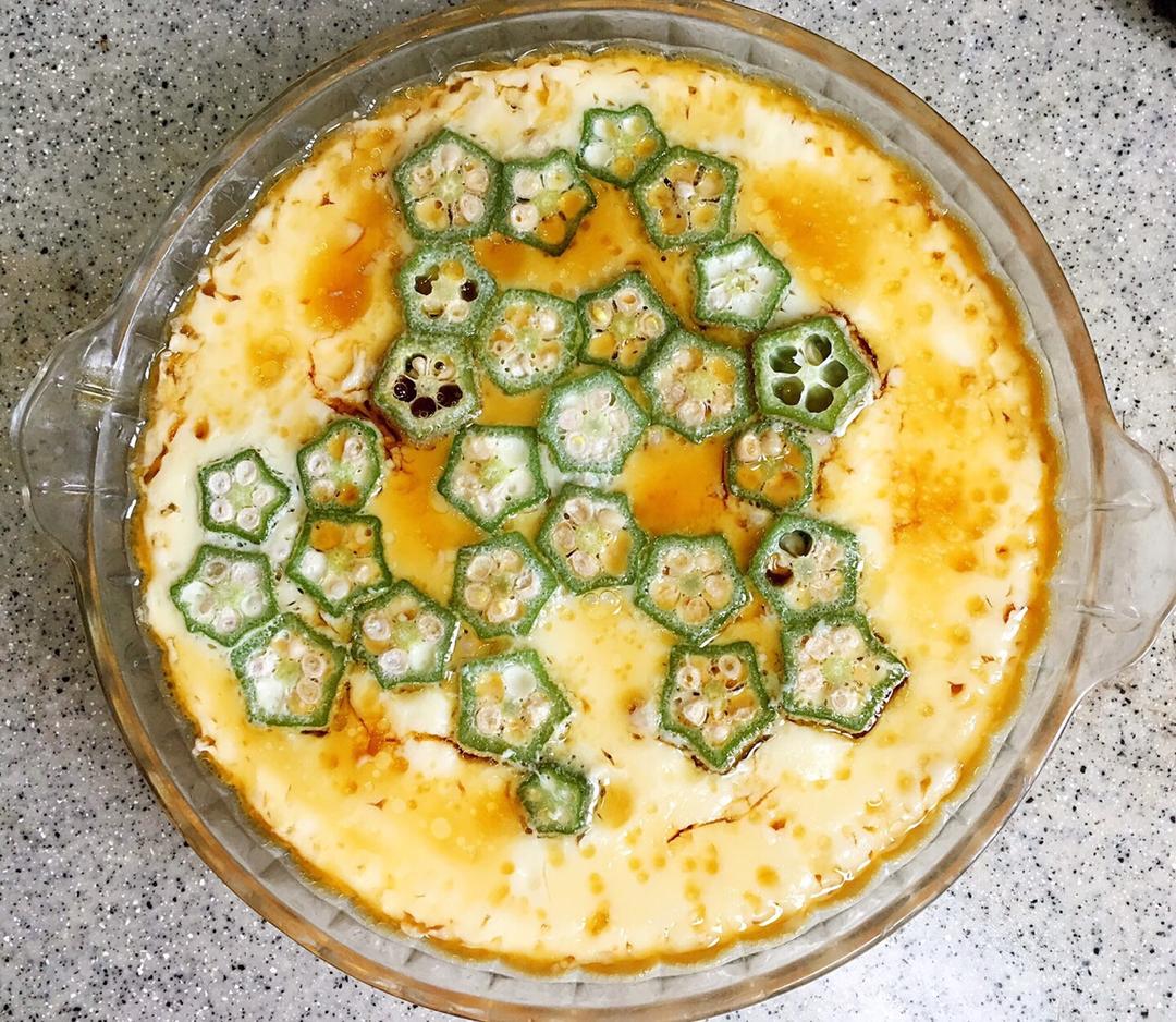 颜值控-做一朵开在碗里的花秋葵蒸水蛋