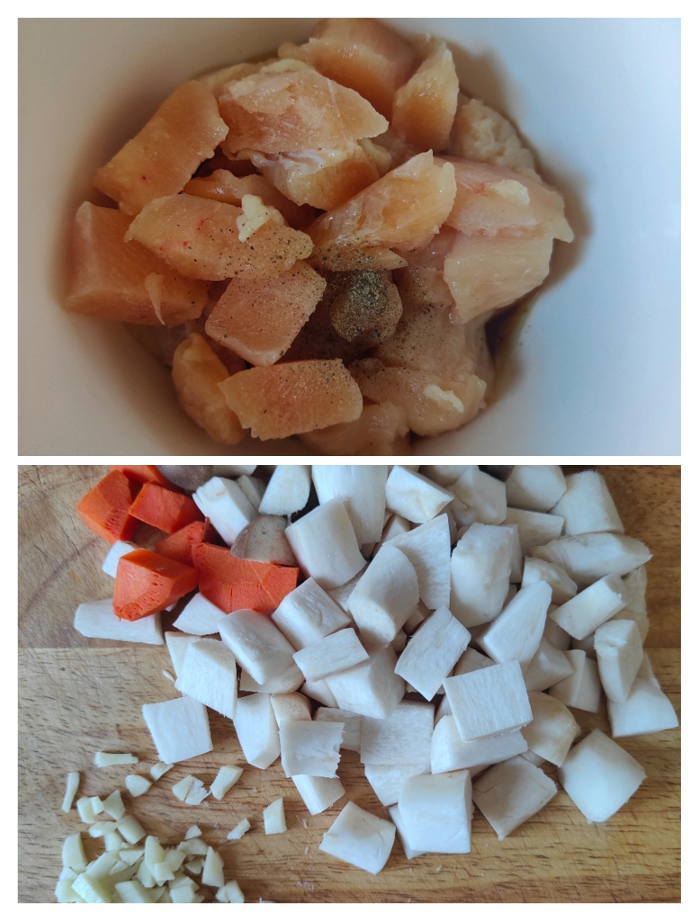 🔥减脂餐｜杏鲍菇黑椒鸡胸肉的做法 步骤2