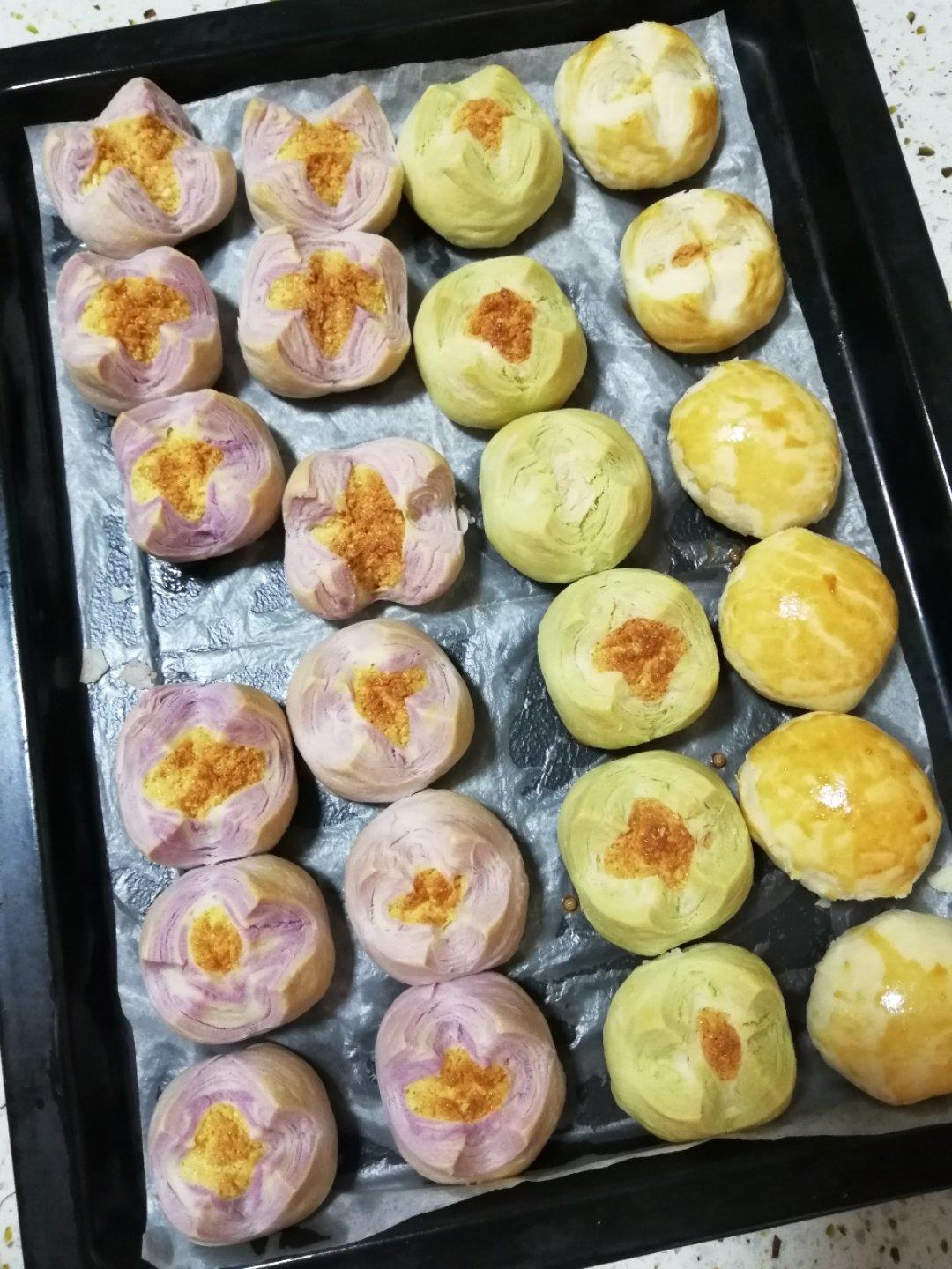 花开富贵之四种口味的椰蓉开口酥