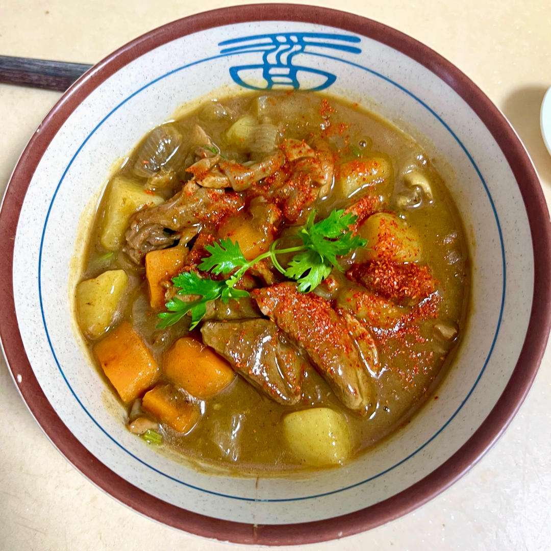 咖喱肥牛乌冬面