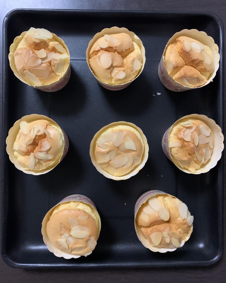 纸杯蛋糕 8寸戚风蛋糕的量