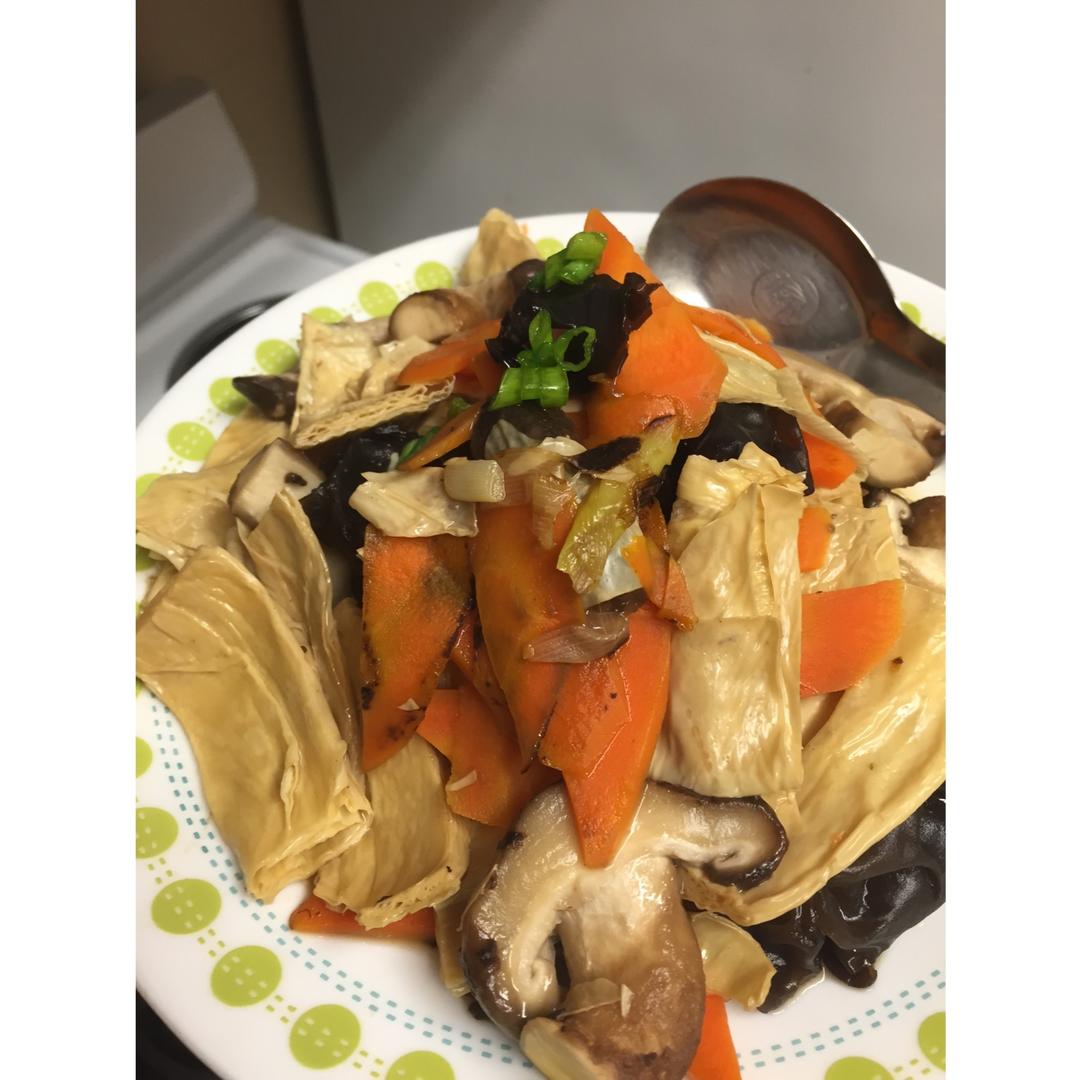 素炒腐竹
