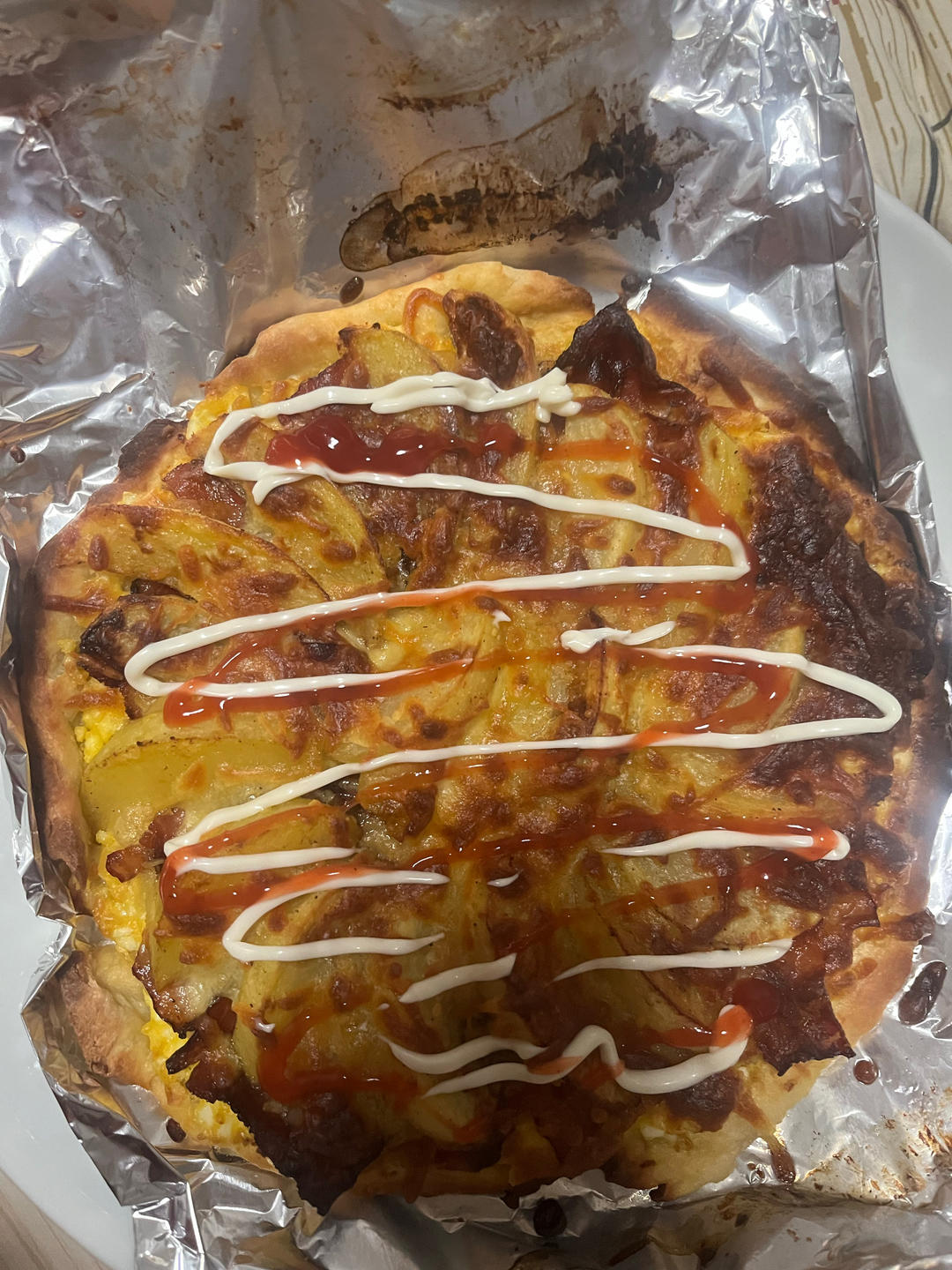 土豆培根披萨