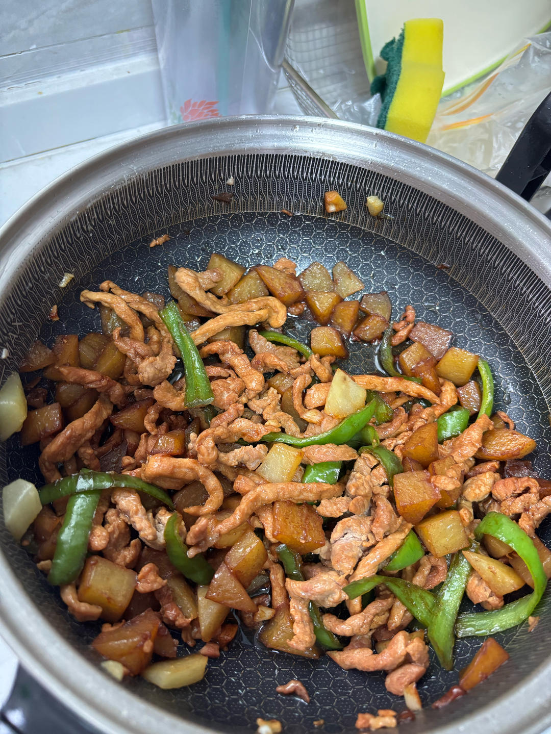 土豆丝炒瘦肉