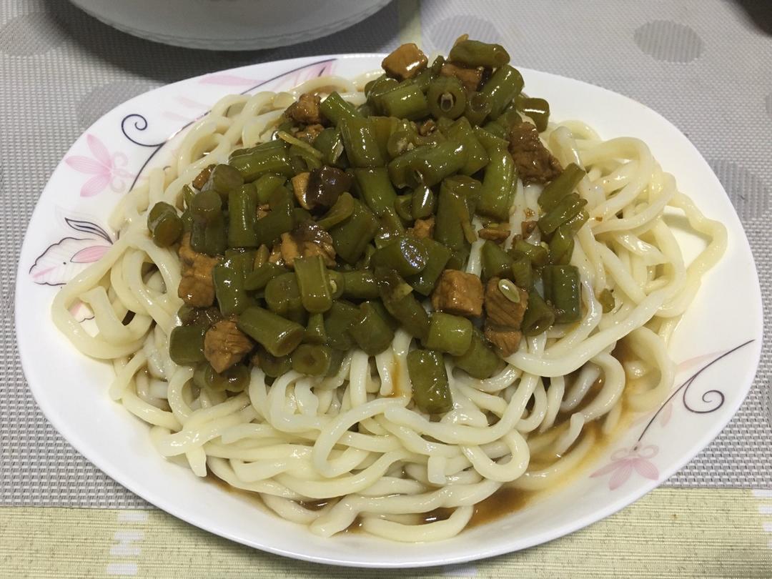 豆角鸡丁打卤面