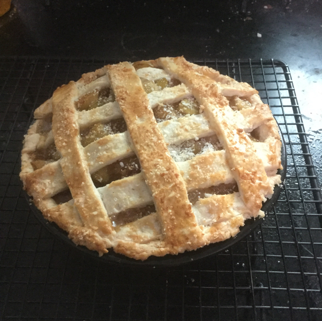 清甜双果派