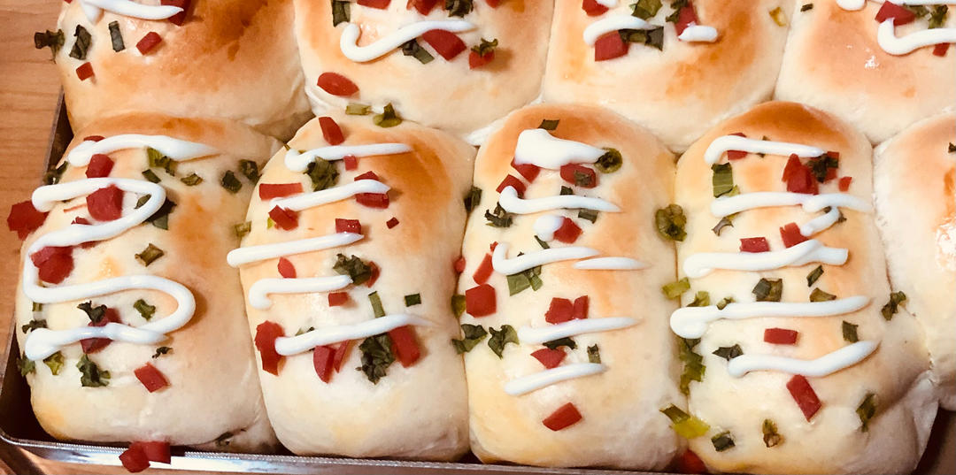 香葱火腿肉松面包