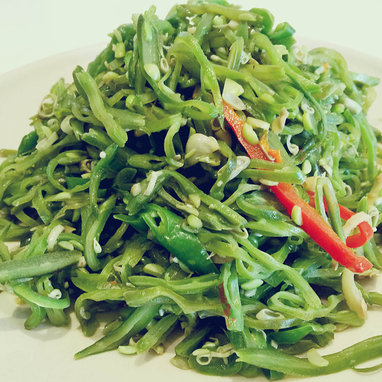 清炒扁豆丝