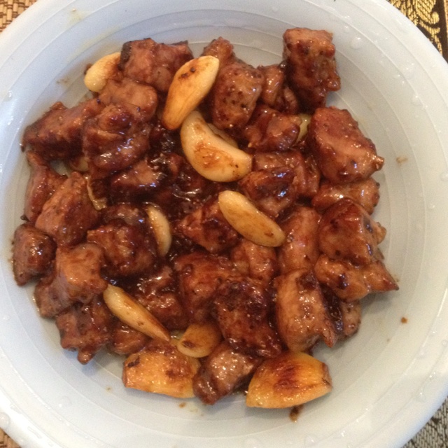 黑蒜子牛肉粒