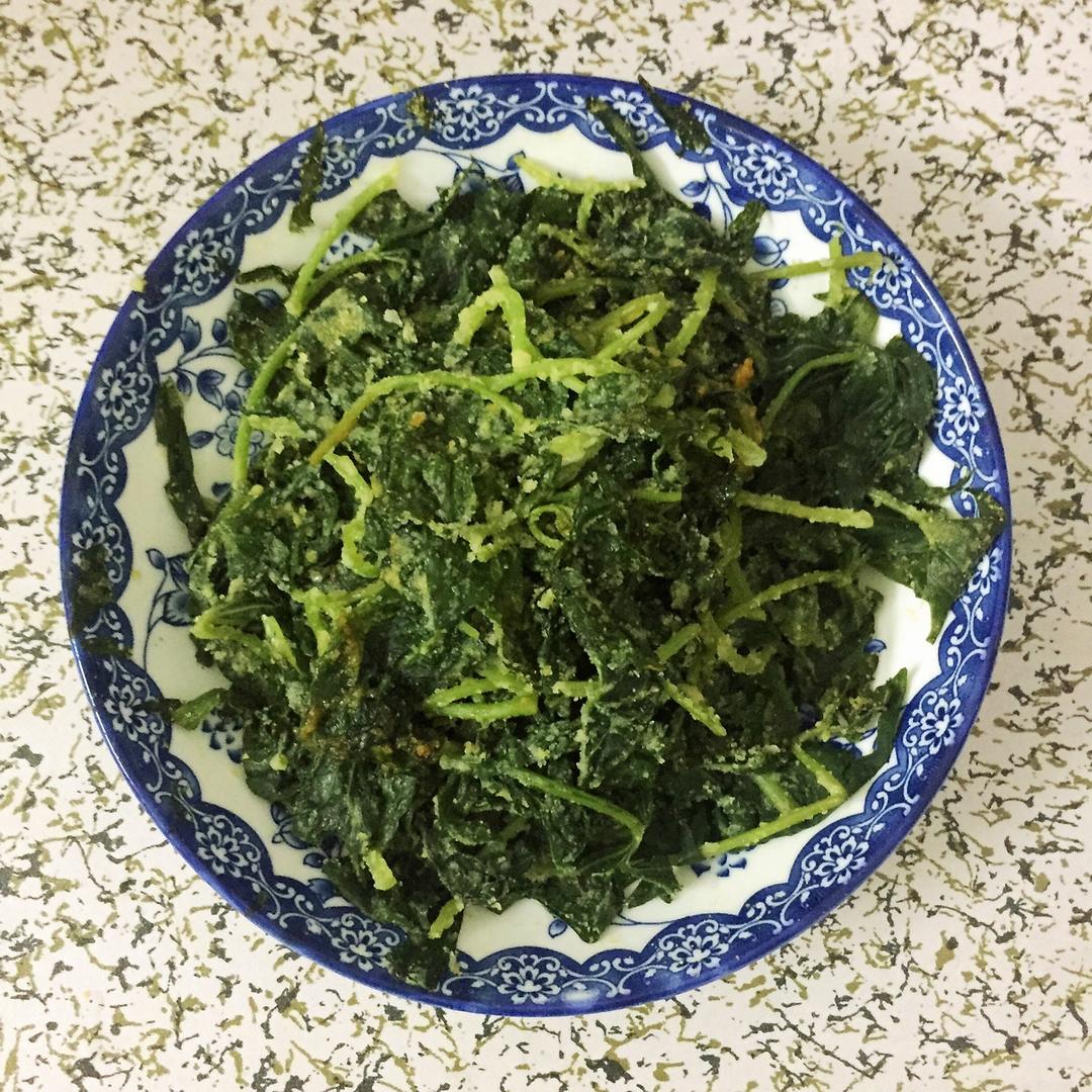 粉蒸茼蒿