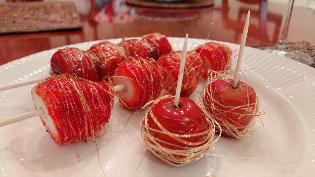 冰糖葫芦，来拉丝呀