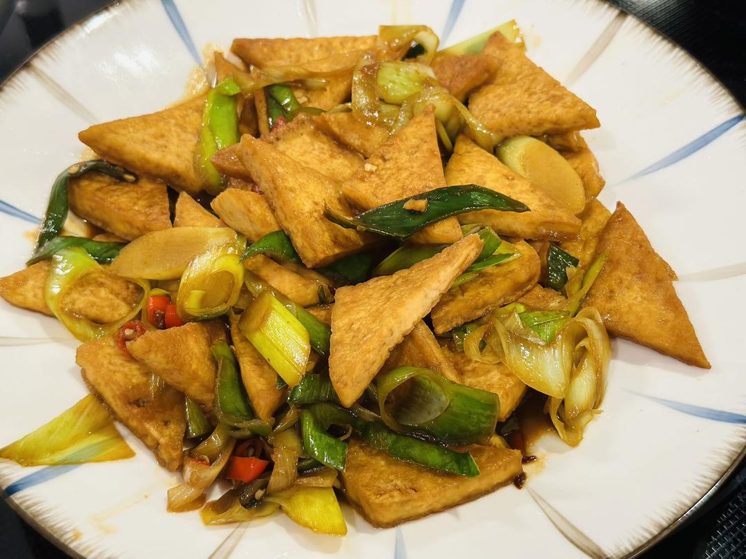 葱爆豆腐