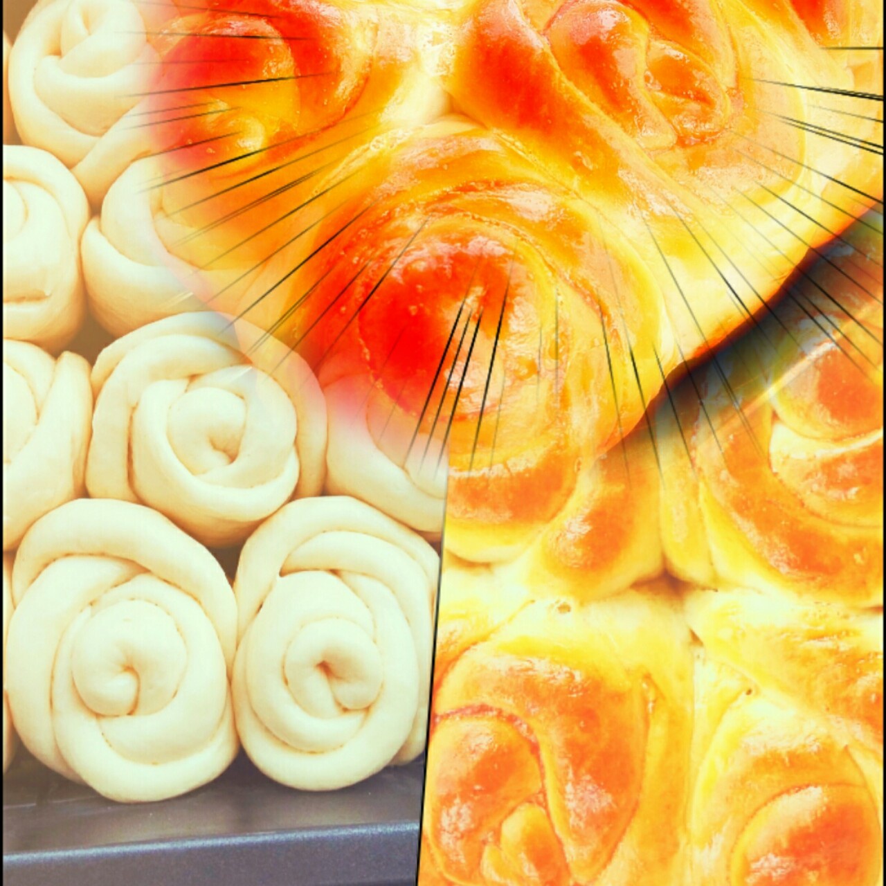 玫瑰花面包
