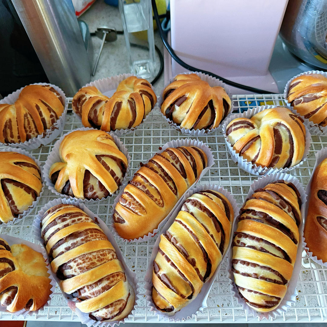 可爱的火腿芝士小面包｜一次发酵，早餐可以n刷的面包