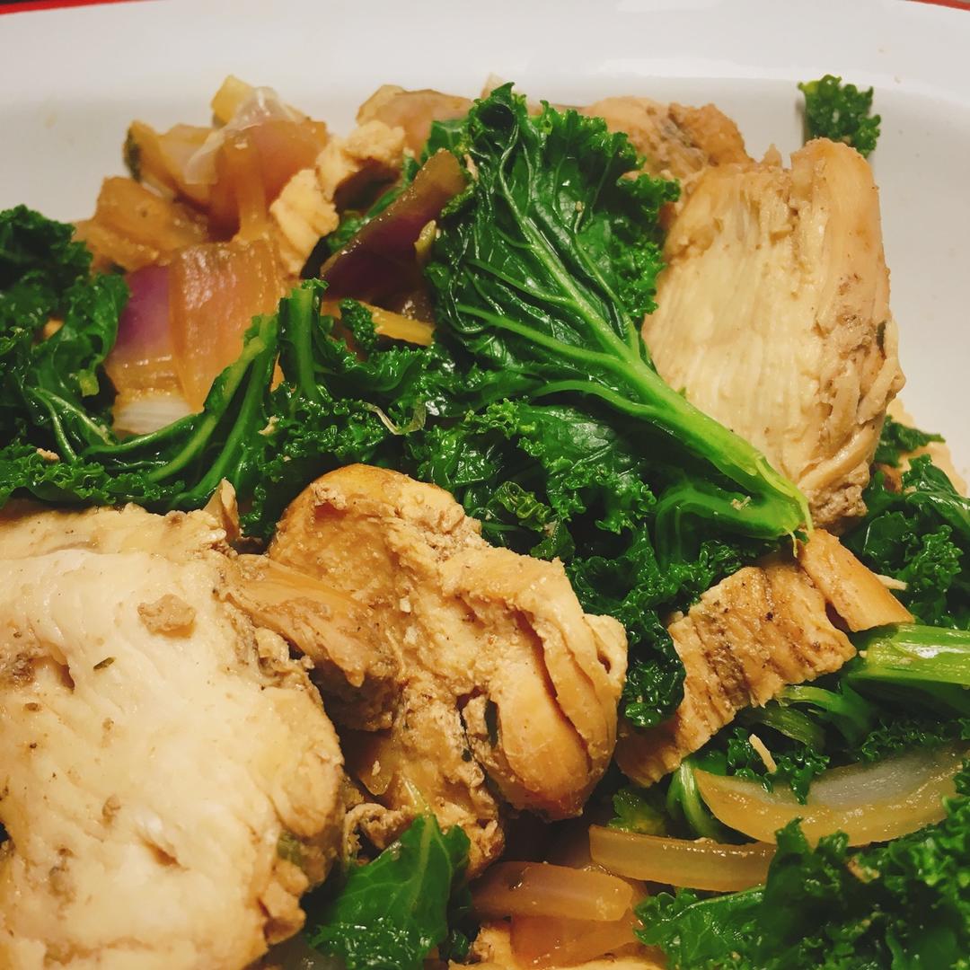 为未来而食——羽衣甘蓝轻烹鸡胸