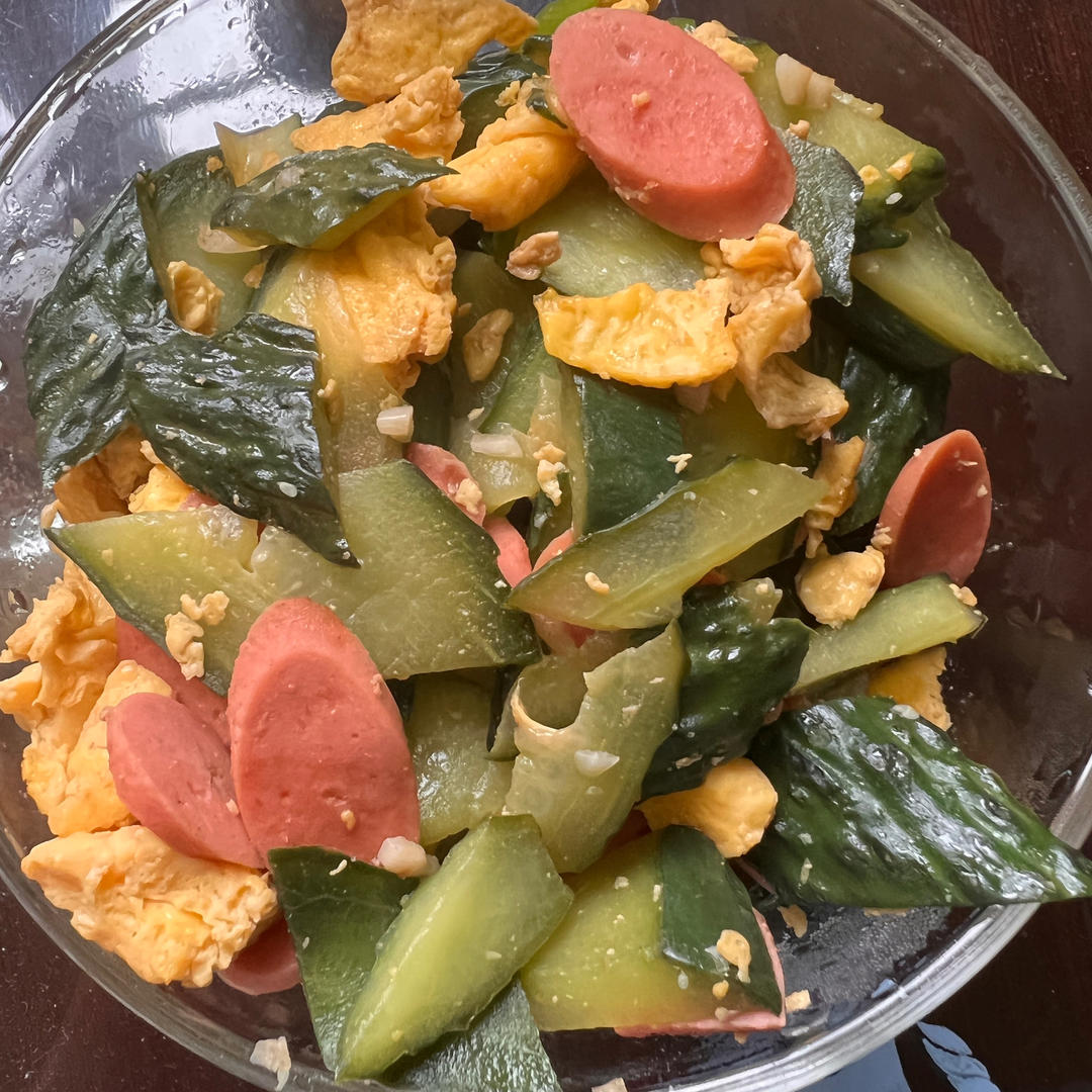 黄瓜炒鸡蛋 （青瓜炒鸡蛋）