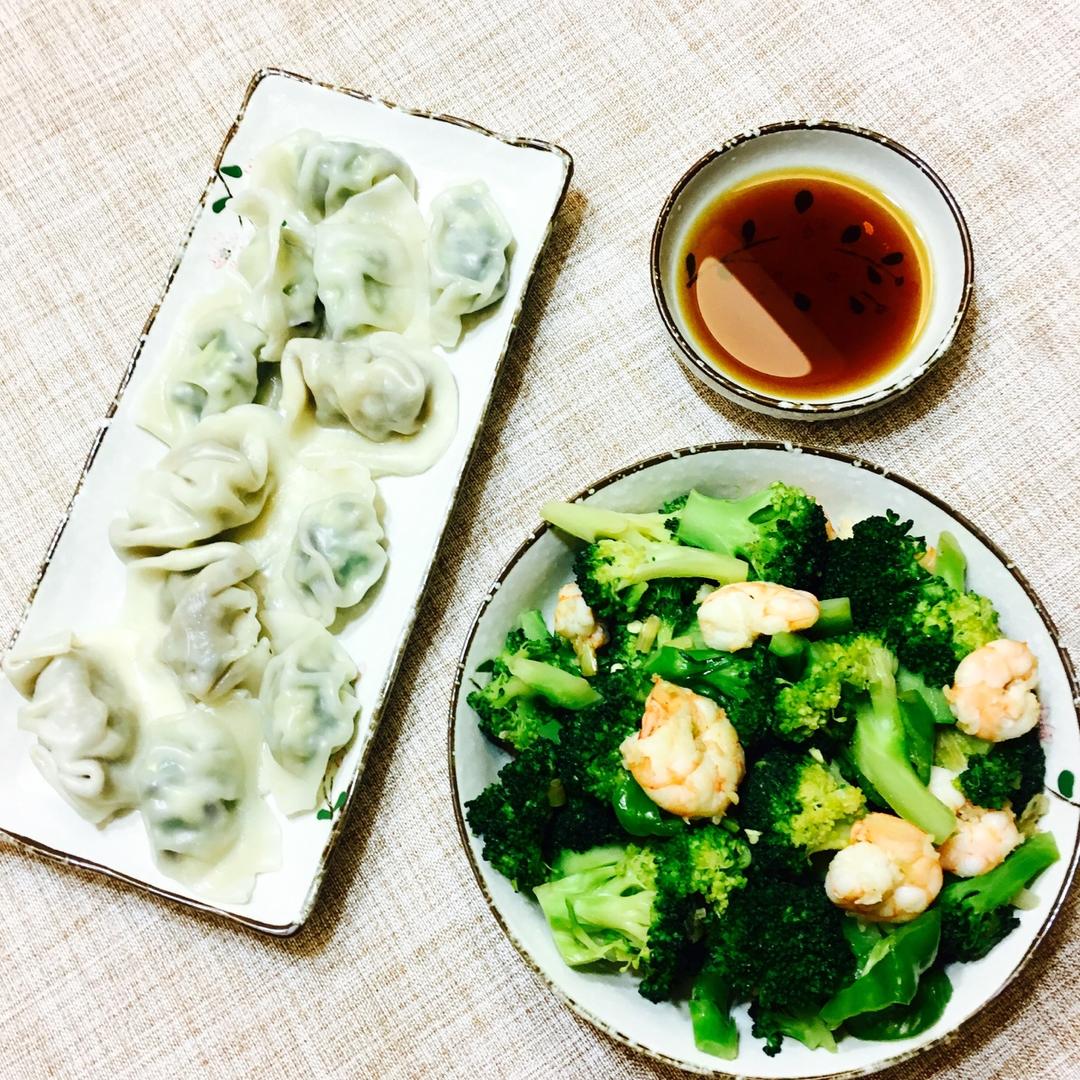 西兰花炒虾仁
