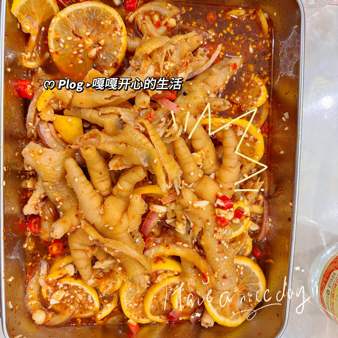 好吃到原地出摊｜柠檬酸辣无骨鸡爪