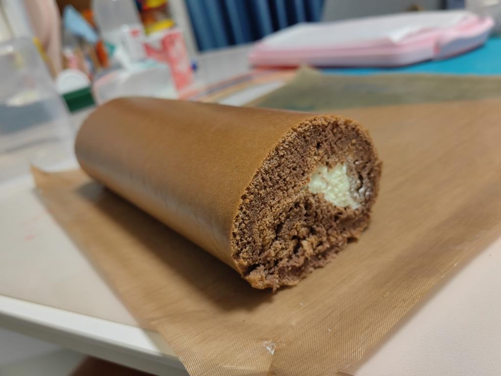 口感超级细腻的可可毛巾卷