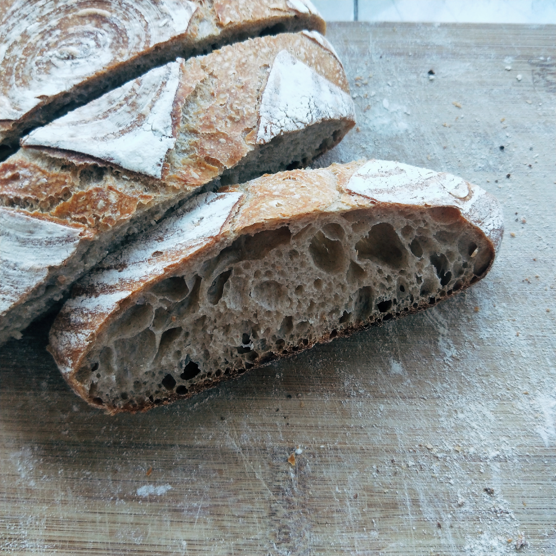 #100个欧包练习——天然酵母法式乡村面包 No.1的做法