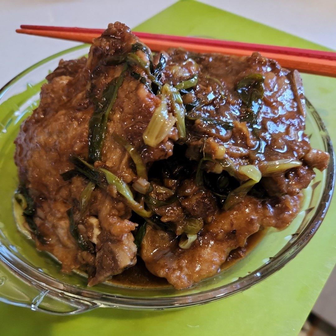 超嫩超香的葱烤大排