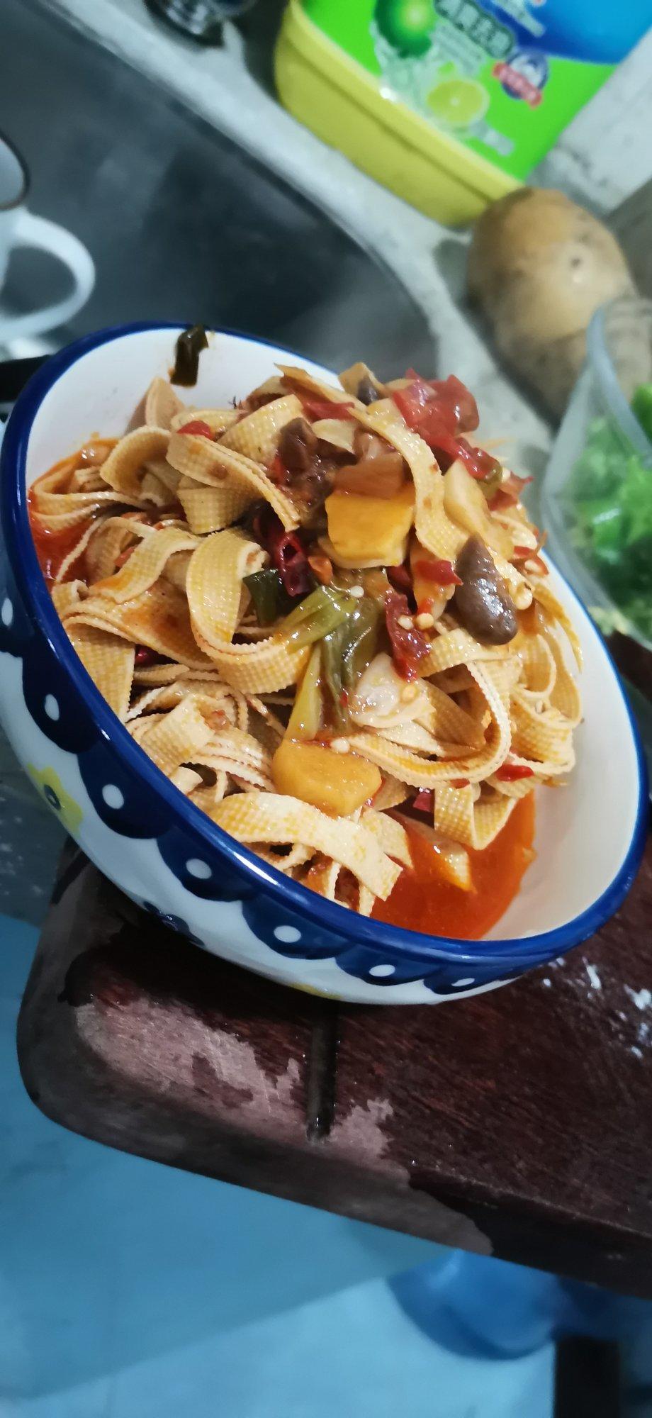 不炸不炒不凉拌的豆腐皮