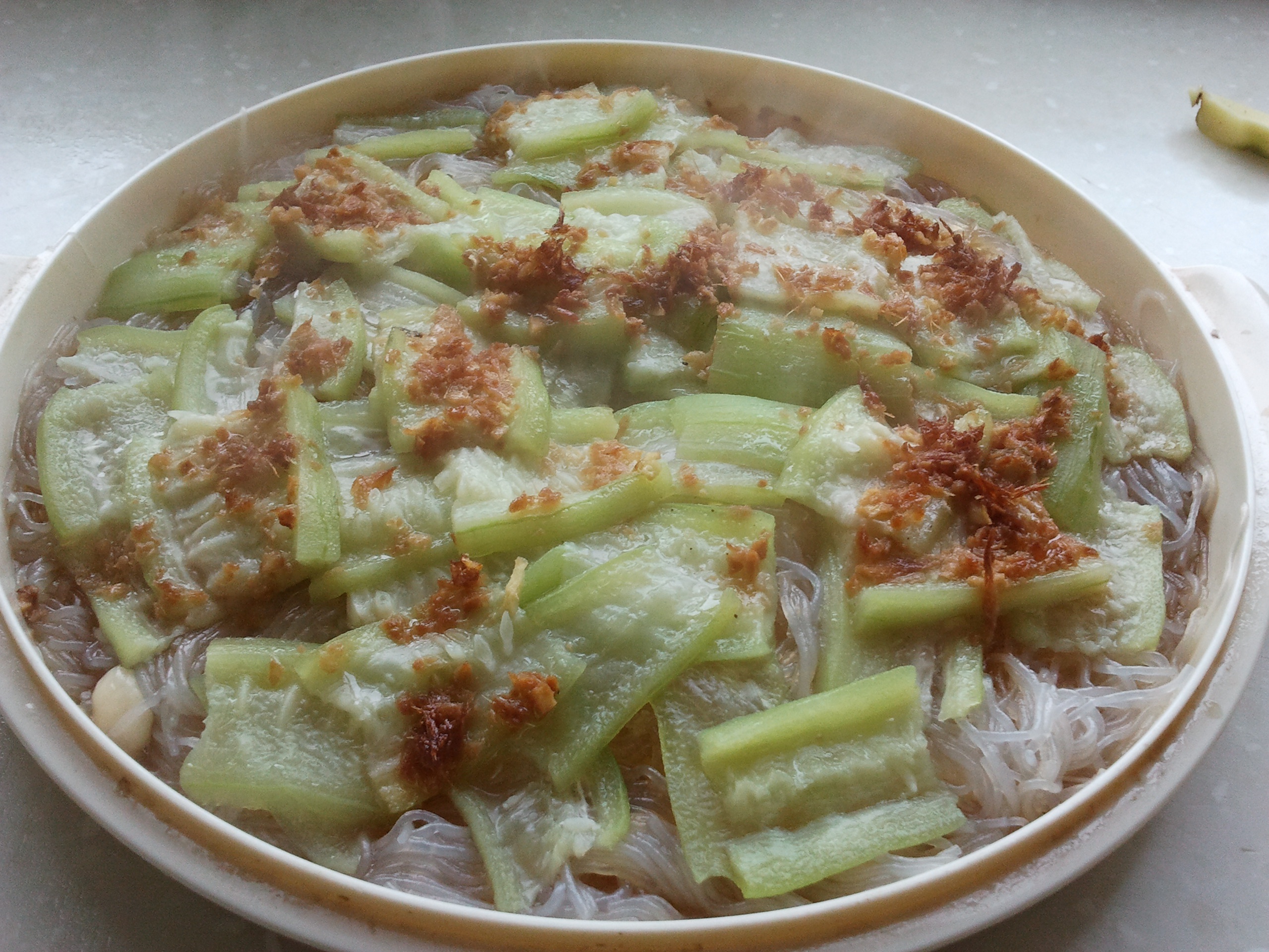 粉丝蒸丝瓜