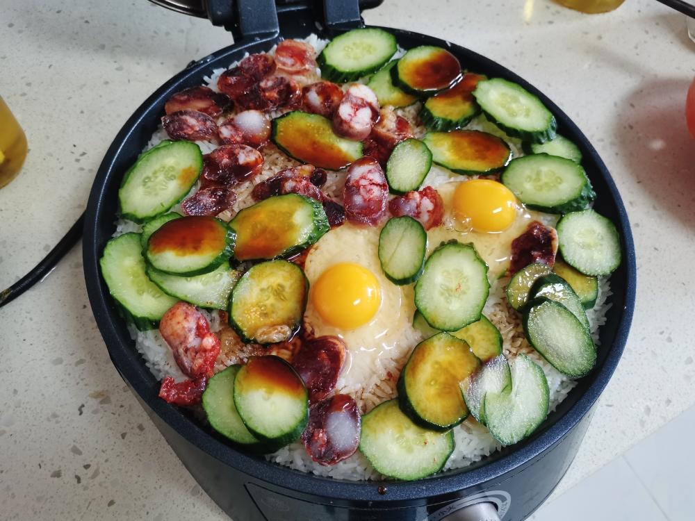 腊肠煲仔饭（电饼铛版）